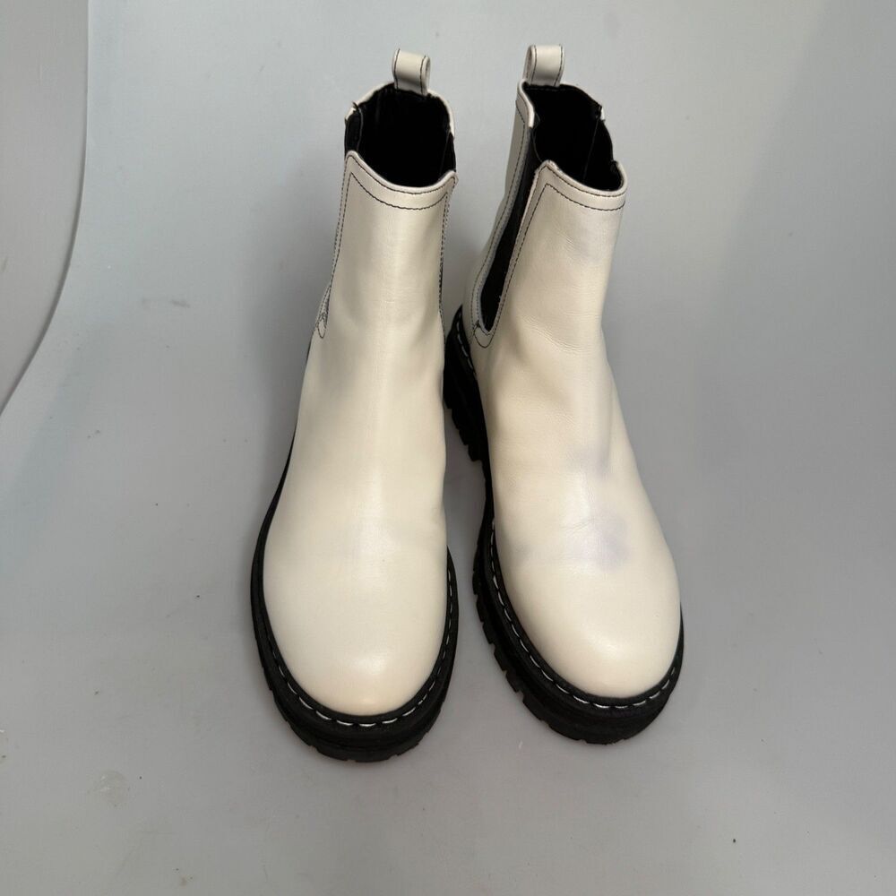 Marc Fisher “170” Ivory Leather Pull-On Ankle Boots Women’s Size 6M MLPADMIA - Picture 5 of 16